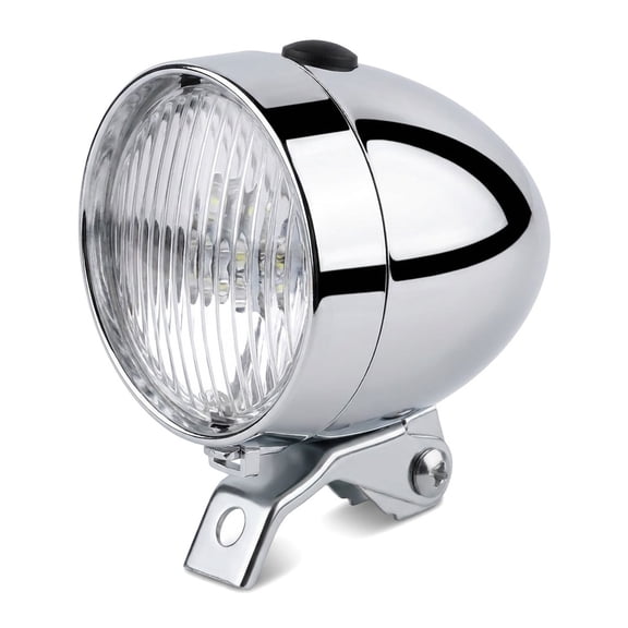 Metal Shell Classical Bicycle Headlight, Super Bright Retro Vintage Bike LED Light, Night Riding Front Fog Headlamp, Bicycle Front Light Lamp