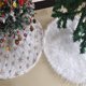 thumbnail image 4 of Falda de árbol de Navidad de 78/90/122cm, alfombra de piel sintética, copo de nieve blanca de estera de felpa para el hogar, decoración de árbol de Navidad, adorno de delantal de Noel, 1 ud., 4 of 4