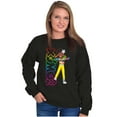 thumbnail image 3 of XOMG POP Neon Logo Brooklynn Cartoon Women Plus Size Sweatshirt Brisco Brands 2X, 3 of 5