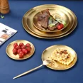 thumbnail image 2 of Cafe Snack Tray Stainless Steel Plate Vintage Design,1pc dahao1pc, 2 of 6