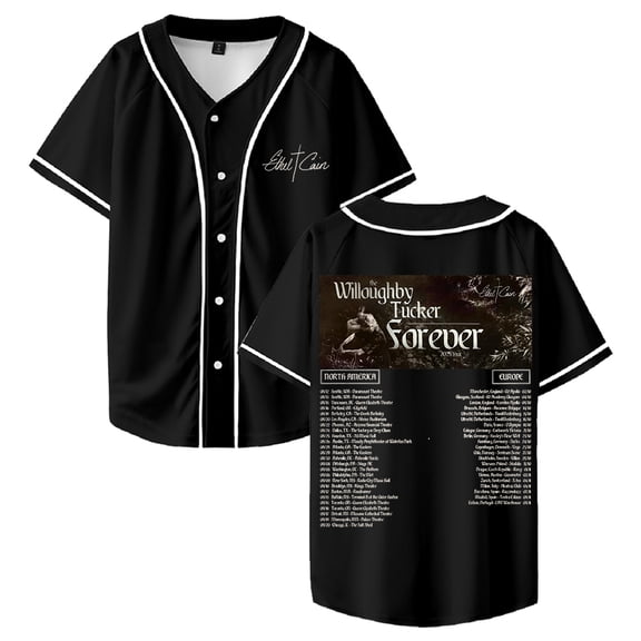 Ethel Cain The Willoughby Tucker Forever Tour Baseball Jersey Short Sleeve Shirts Women Men Streetwear Tops
