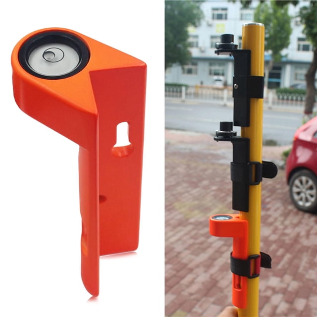 Nivel de varilla de grado Macarena Nivel de burbuja Nivel de ángulo Correa Poste de fibra de carbono Naranja