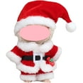 thumbnail image 1 of Ensemble de Tenue de Noël Père Noël pour Poupées de 17cm, Vêtements Festifs Rouges et Blancs avec Chapeau et Mini Bas, Idéal pour Robe de Fête de Noël - Up (Poupée Non Incluse), 1 of 4