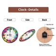 thumbnail image 7 of Colorful Splash Paint Wall Clock 10-Inch Silent Wooden Wall Clock, Battery Operated (AA Batteries Not Included), Artistic Home Decor, 7 of 7