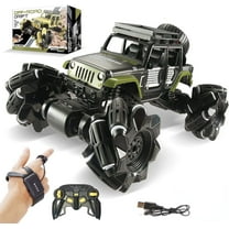 SZDUDU 1:16 Alloy Gesture Sensing Remote Control Car, 360° Rotating 4WD 2.4GHz Remote Control Gesture Sensing Car, RC Monster Trucks Toy Car for 6-12 Year Old Boys & Girls