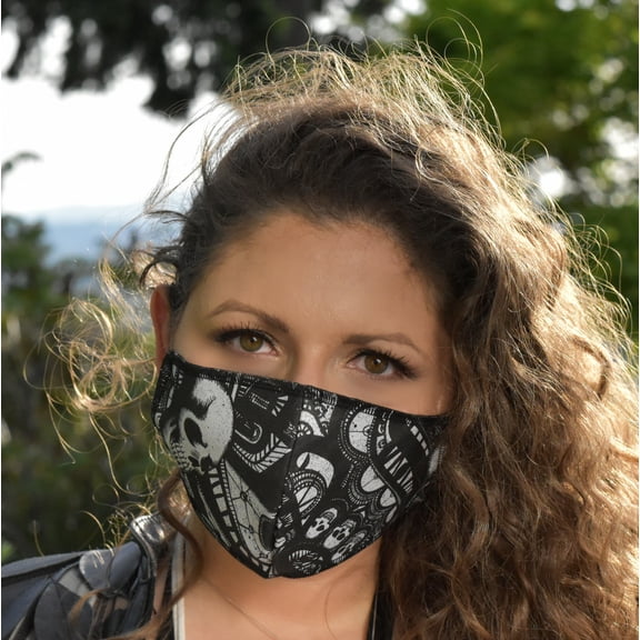 Unisex Washable Face Cover, Reusable Fashion Mouth Cover with 3 Layers of Breathable Fabric Made in USA, Cloth Mouth Cover