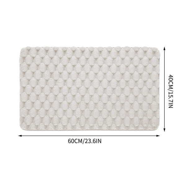 Yhmxh Alfombrilla antideslizante para baño, alfombrilla absorbente de agua para el hogar, alfombrilla de secado para el baño, alfombrilla gruesa y suave para la puerta del inodoro.