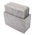 thumbnail image 3 of jifeng 5x8pcs Coaster Cup Mat Pad Insulated Placements Light Gray Square, 3 of 7