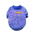 thumbnail image 3 of Ympkerial Cozy Fleece Dog Sweater for Small and Medium Dogs Soft Knit Winter Pullover with Classic Ribbed Cuff Design Warm Pet Coat Apparel in Blue Color Size Large, 3 of 4