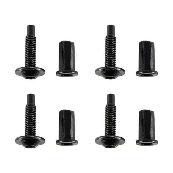 For 07-14 Chevy Silverado GMC Sierra Tailgate Cover Cap 4 Screw Bolts & Nuts