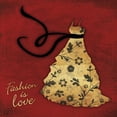 thumbnail image 2 of Grey, Jace 26x26 White Modern Wood Framed Museum Art Print Titled - Fashion Is Love, 2 of 4