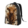 thumbnail image 2 of Easygdp Cow With Butterflies Lilies Mochila Versátil y Elegante: Comodidad, Almacenaje y Durabilidad para la Universidad, Trabajo, Viajes y Uso Diario, 2 of 8