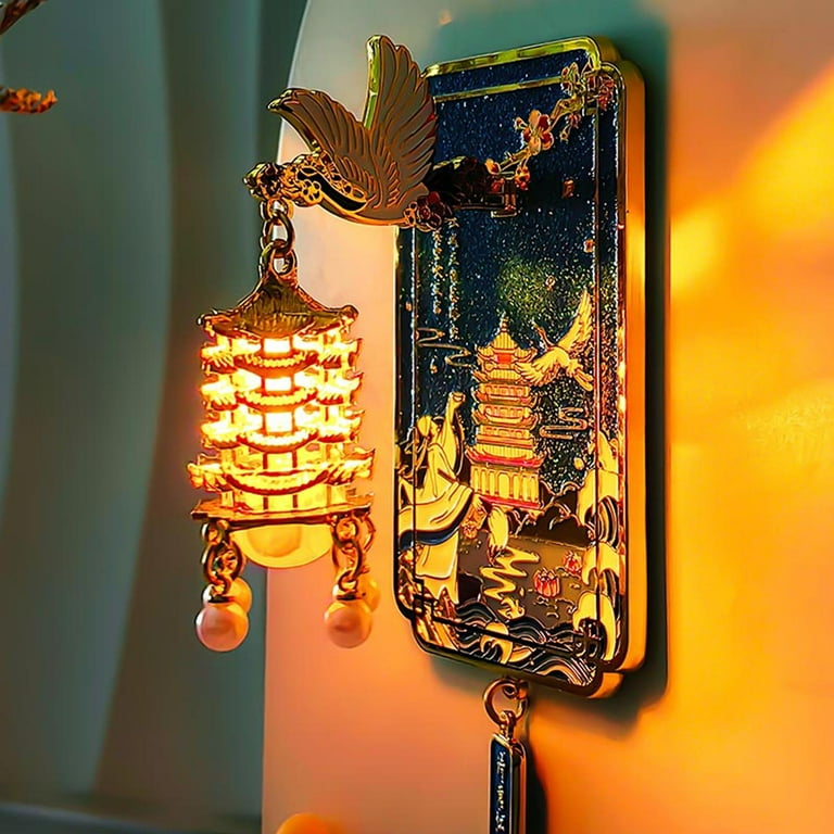 Gallickan Light-Up Refrigerator Magnet, Chinese Style Lantern