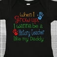 thumbnail image 4 of Inktastic History Teacher Like Daddy Boys or Girls Baby Bodysuit, 4 of 5