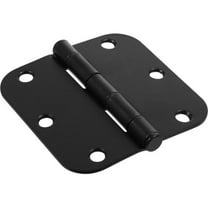Hillman Builders Hardware 859582 3.5 x 0.625 in. Rectangle Frame Door Hinges, Matte Black - 3 Piece