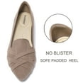 thumbnail image 3 of Ataiwee Women's Wide Width Flat Shoes, Casual Pointed Classy Soft Comfort Ballet Flats.(2109008,TA/MF,8.5 Wide), 3 of 6