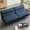 Blue, variant on Pingliang Home Modern Futon Adjustable Backrests Convertible Sofa Bed 2-Seat Loveseat,Yellow