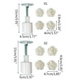thumbnail image 3 of YIEMEEN Rose Shape Moon Cake Mould Exquisite Blossom Bath Bombs Pastry Tool Kitchen Gift, 3 of 8