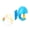 Blue, variant on lanema Extending Rope Cats Teaser Toy with Safe Teaser for Pet Kittens Mental Stimulation Indoor Enrichment Activity Toy
