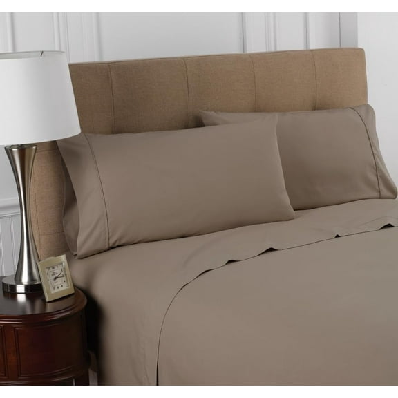 Set of 4 Luxury Pillowcases (Khaki Color) | Size 20" x 30" | Available Standard Size Pillow Covers, Soft & Durable, Wrinkle-Resistant, Machine Washable