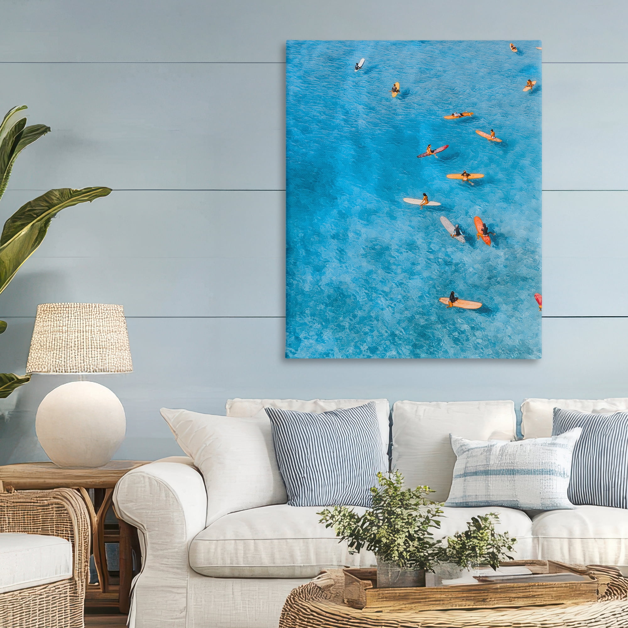 Stupell Industries Leisurely Surfers on Sea Canvas Wall Art, design by Jesse Keith