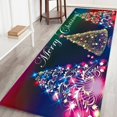 thumbnail image 1 of Christmas Rug Santa Claus Area Rugs Soft Door Mat Floor Mat Welcome Carpet for Bathroom Bedroom Living Room Kitchen Home Xmas Holiday Decor Non Slip Absorbent Decorative Carpet, A2, 60*180cm, 1 of 18