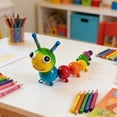 thumbnail image 5 of YiJuHui Vintage Tin Articulated Caterpillar Toy, Flexible Poseable Rainbow Animal Ornament, Nostalgic Distressed Metal Craft for Home Decor Picnic Holiday, 5 of 6