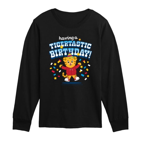 Daniel Tiger - Having A Tigertastic Birthday - Toddler Long Sleeve Graphic T-Shirt