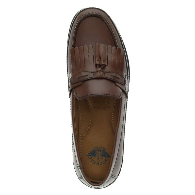 Dockers Men's Sinclair Genuine Leather Dress Casual Tassel Loafer Shoe with  Memory Foam Insole - Walmart.com
