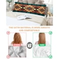 thumbnail image 4 of Turquoise Red Satin Pillowcase for Hair and Skin with Zipper, Soft Breathable Cooling Silk Pillow Cases, Southwest American Native Abstract Pattern Body Pillow Covers Bed Pillows 20"x54", 4 of 6
