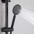 thumbnail image 4 of 3-Function 304 Stainless Steel Wall-Mounted Outdoor Shower System, Matte Black, 4 of 13