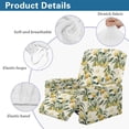 thumbnail image 5 of FOR U DESIGNS Lemon Floral Pattern Recliner Chair Covers Stretch Lazy Boy Recliner Covers Protector with Armrest, Reusable Reclining Slipcovers with Storage Pockets, 5 of 8