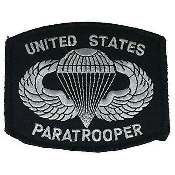 US PARATROOPER WITH JUMP WINGS PATCH AIRBORNE ABN SOLDIER