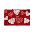 thumbnail image 2 of KCEHTA Valentines Door Mat, Valentines Day Welcome Mat, Non Slip Washable Love Heart Valentines Day Doormat Indoor Outdoor Front Porch Home Decor Valentines Day Decorations 19.68x31.49 inch, 2 of 6