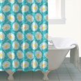 thumbnail image 4 of Turquoise Daisy Flower Yellow Centers Pattern Shower Curtain 72"x84" ,Bathroom Decorative Shower Curtains Set with 12 Hooks,Modern Waterproof Washable Shower Curtain, 4 of 6
