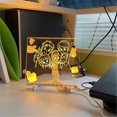 thumbnail image 4 of Led Note Board With Colors, Acrylic Dry Erase Board With Light, Glowing Acrylic Message Marker Boar 15x15cm, 4 of 5