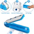 thumbnail image 3 of Férulas para dedos de 6 piezas Estabilizador de dedo de soporte de dedo de metal para adultos y niños Fijación de la articulación del nudillo del dedo, 3 tamaños (azul), 3 of 5