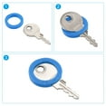 thumbnail image 5 of Key Cap Cover 1.2" Round Key Identifier Tags for House Keys, Blue, 20 Pack, 5 of 6