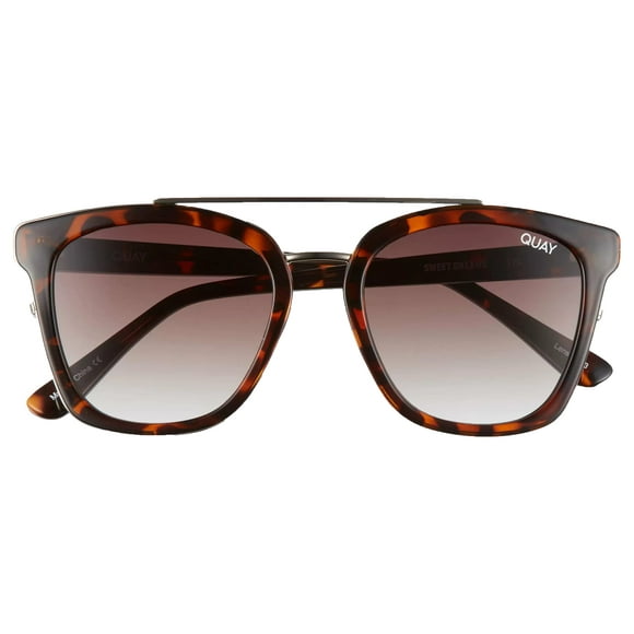 Quay Australia Women's Sweet Dreams 55mm Square Sunglasses (Tort/Brown Fade, One Size)