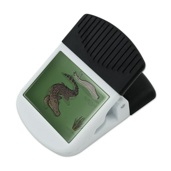 Crocodile in Swamp Refrigerator Fridge Magnet Magnetic Hanging Hook Note Snack Clip