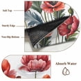 thumbnail image 5 of Watercolor Plant Front Door Rugs 2x3 ft Red Poppy Floral Decoration Small Rug for Entryway Non Slip Washable Bathroom Door Mat Absorbent Floor Mat for Indoor Entrance, 5 of 9