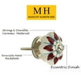 thumbnail image 5 of Mascot Hardware Heart 1-37/50 In. White Cabinet Knob - Pack Of 20, 5 of 10