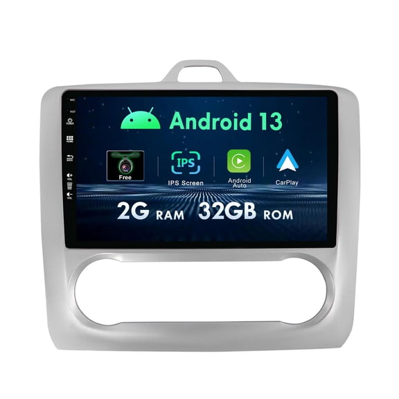 Sehmtoo Car Radio 9inch IPS Android Double Din Car Stereo for Ford Focus 2 Mk 2 2006-2011 Head Unit |2G 32G | Free Camera | Support Carplay Bluetooth GPS Sat Nav Mirror Link DAB RDS WIFI SWC