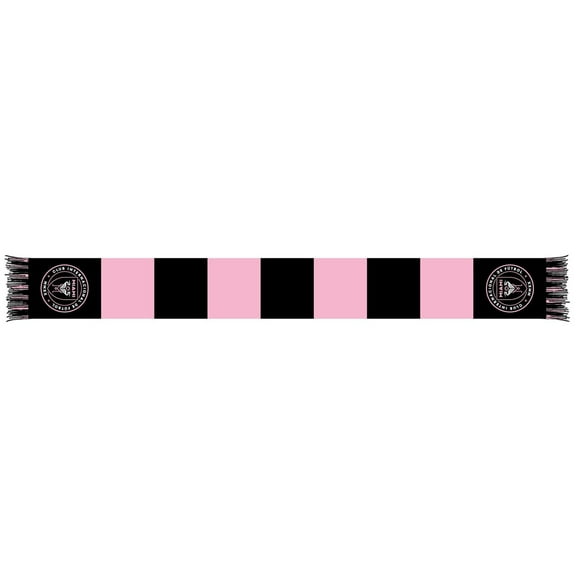 Black/Pink Inter Miami CF Team Bar Knit Scarf