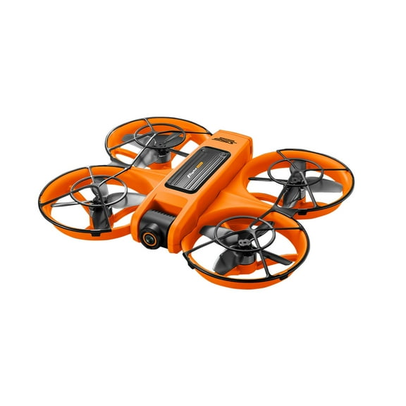 Orange 1080P Drone With 6 Inch Screen Remote Control Brushless Motor Obstacle Avoidance Altitude Hold Led Lights
