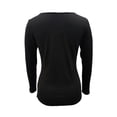thumbnail image 2 of Womens Athletic Tops Long Sleeve Compression Shirt Women Short Sleeve T Shirts Womens Long T Shirts Pack Sleeved Sleeves Women Loose Workout Shirt And Set Black S, 2 of 2
