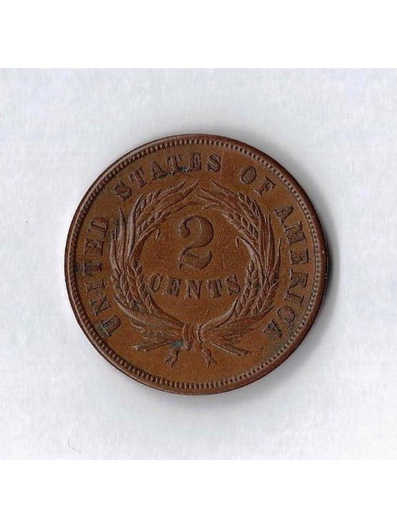 USA 1864-1868 Two Cent Piece Coin 2c G / VG Average Circulated - Random Date