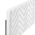 thumbnail image 4 of Modway Mercy Chevron Tufted Velvet Full/Queen Headboard in White, 4 of 7