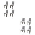 thumbnail image 1 of Wweixi 4pack/lot Stylish Chair Covers For Dining - Transform Dining Room With Ease Durable Cover For Dining light gray 2Set, 1 of 6