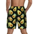thumbnail image 4 of Daiia Flowers Avocado Mens Swim Trunks Swim Shorts Quick Dry Swim Shorts with Mesh Lining Pockets-X-Large, 4 of 9